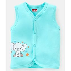 Babyhug 100% Cotton Heart Print Vests Pack of 5 - Multicolor