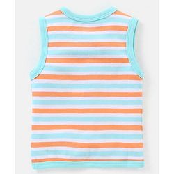 Babyhug 100% Cotton Heart Print Vests Pack of 5 - Multicolor