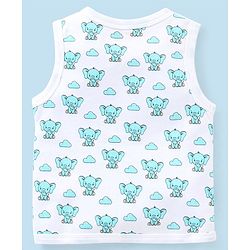 Babyhug 100% Cotton Heart Print Vests Pack of 5 - Multicolor