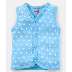 Babyhug 100% Cotton Heart Print Vests Pack of 5 - Multicolor