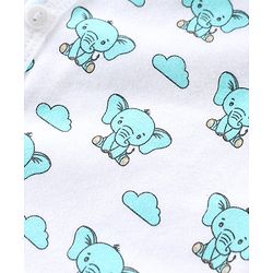 Babyhug 100% Cotton Heart Print Vests Pack of 5 - Multicolor