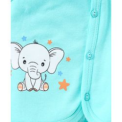 Babyhug 100% Cotton Heart Print Vests Pack of 5 - Multicolor