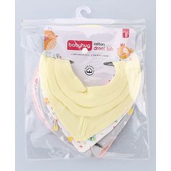 Babyhug Drool Bibs Pack of 5 - Multicolor