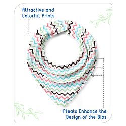 Babyhug Drool Bibs Pack of 5 - Multicolor