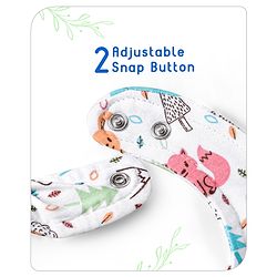 Babyhug Drool Bibs Pack of 5 - Multicolor