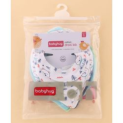 Babyhug Drool Bibs Pack of 5 - Multicolor