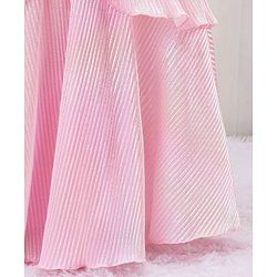 Babyhug Sleeveless Party Frock with Bow Applique - Pink