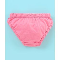 Babyhug 100% Cotton Panties Stripes & Floral Print Pack of 3- Pink & Red