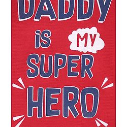 Babyhug Cotton Half Sleeves T-Shirt Text Printed - Red