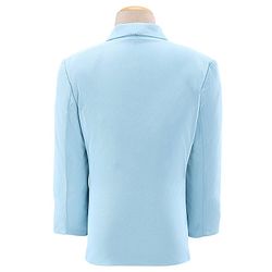 Babyhug Full Sleeves Classic Stretch Fit Party Suit Bow - Blue & White