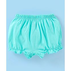 Babyhug 100% Cotton Floral Print Bloomers Pack of 3 - Pink Blue & White