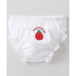 Babyhug 100% Cotton Bloomers Strawberry & Pear Print Pack of 7- Blue & Green