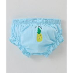Babyhug 100% Cotton Bloomers Strawberry & Pear Print Pack of 7- Blue & Green