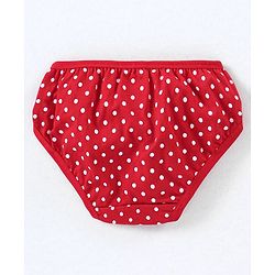 Babyhug 100% Cotton Panties Strawberry Print Pack of 3- Green & Pink