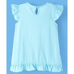 Babyhug Flutter Sleeves Nighty Kitten Print Pack of 2 - Blue
