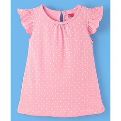Babyhug Flutter Sleeves Nighty Kitten Print Pack of 2 - Blue