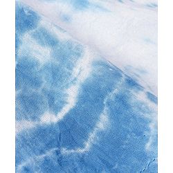Babyhug Cotton Full Sleeves Kurta Tie And Dye Print - White & Blue