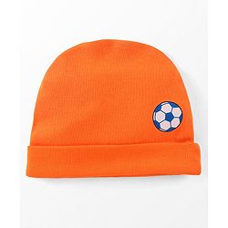 Babyhug 100% Cotton Caps Football Printed Pack of 3 Multicolor - Diameter 10 cm