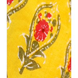 Babyhug 100% Cotton Woven Full Sleeves Floral Print Embroidered Kurta & Dhoti Set - Yellow