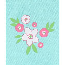 Babyhug 100% Cotton Sleeveless Antibacterial Slips Floral Print Pack of 3 - Pink Beige & Blue