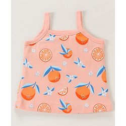 Babyhug 100% Cotton Antibacterial Dot & Orange print Slips Pack of 3 - Multicolor