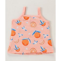 Babyhug 100% Cotton Antibacterial Dot & Orange print Slips Pack of 3 - Multicolor