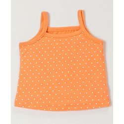 Babyhug 100% Cotton Antibacterial Dot & Orange print Slips Pack of 3 - Multicolor