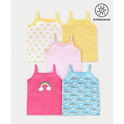 Babyhug 100% Cotton Antibacterial Finish Slips Pack of 5 - Multicolor