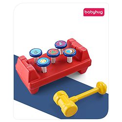 Babyhug Mini Activity Bench Hammer Toy - Multicolour