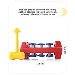 Babyhug Mini Activity Bench Hammer Toy - Multicolour