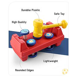 Babyhug Mini Activity Bench Hammer Toy - Multicolour