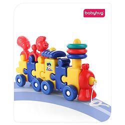 Babyhug My First Pull Along Linker Train - Multicolour
