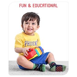 Babyhug 6 Pcs Little Hippo Shape Stacking Toy| Improves Fine Motor Skills and Hand Eye Co-ordination| Pre-School Learning Toy for 2-4 Years Kids| Gifting Toy| Child Safe Material| BIS Certified