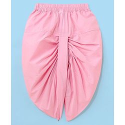 Babyhug 100% Cotton Kurta With Dhoti Embroidery Design - Pink