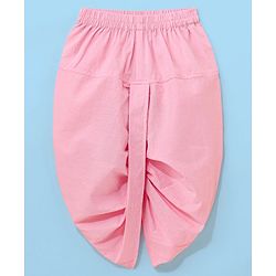 Babyhug 100% Cotton Kurta With Dhoti Embroidery Design - Pink