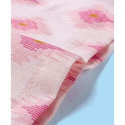 Babyhug 100% Cotton Kurta With Dhoti Embroidery Design - Pink