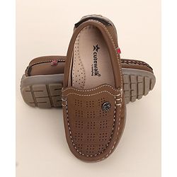 Cute Walk by Babyhug Slip On Formal Shoes - Brown