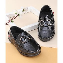 Cute Walk by Babyhug Slip On Party Wear Shoes - Black