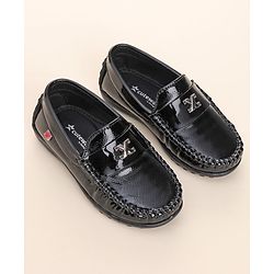 Cute Walk by Babyhug Slip On Party Wear Shoes - Black