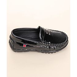 Cute Walk by Babyhug Slip On Party Wear Shoes - Black