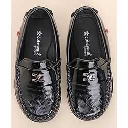 Cute Walk by Babyhug Slip On Party Wear Shoes - Black