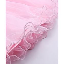 Babyhug Ruffle Sleeves Ethnic Dress Embroidered and Sequin Detailing - Pink