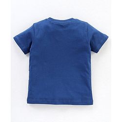 Babyhug Cotton Half Sleeves T-Shirt Tom & Jerry Print - Dark Blue