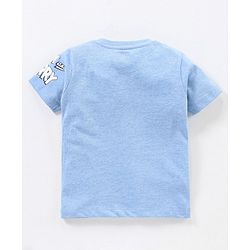 Babyhug Cotton Half Sleeves T-Shirt Tom & Jerry Print - Blue Melange