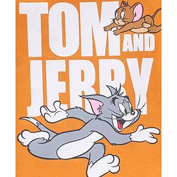 Babyhug Cotton Half Sleeves T-Shirt Tom & Jerry Print - Yellow