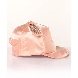 Babyhug Cotton Minnie Embroidered Disney Baseball Cap Pink - Circumference 44 cm