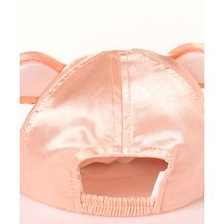 Babyhug Cotton Minnie Embroidered Disney Baseball Cap Pink - Circumference 44 cm