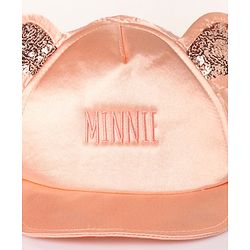 Babyhug Cotton Minnie Embroidered Disney Baseball Cap Pink - Circumference 44 cm