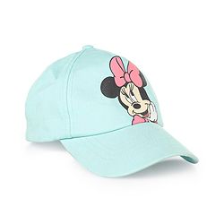 Babyhug Cotton Disney Minnie Mouse Print Baseball Cap Mint Green - Circmference 53 cm