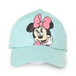 Babyhug Cotton Disney Minnie Mouse Print Baseball Cap Mint Green - Circmference 53 cm